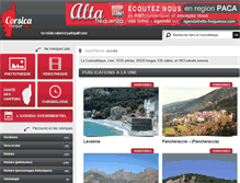 Tablet Screenshot of corsicatheque.com